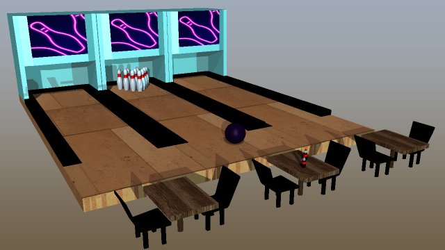Bowling Model 3D .c4d .max .obj .3ds .fbx .stl .blend 