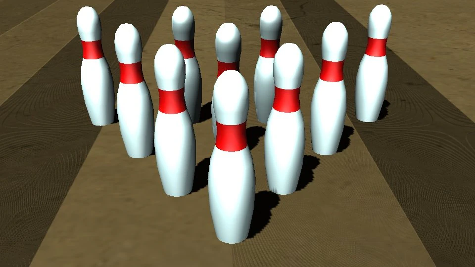 Bowling Pin 3D Model .c4d .max .obj .3ds .fbx .stl .blend 