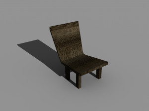 Wooden chair 3D Model