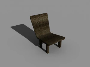 Wooden chair 3D Model