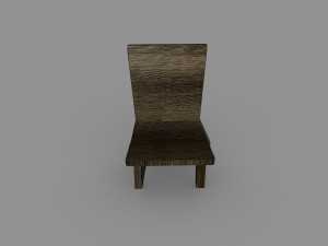 Wooden chair 3D Model