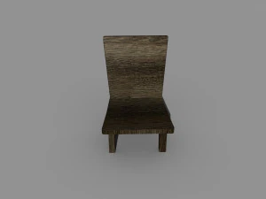 Wooden chair 3D Model