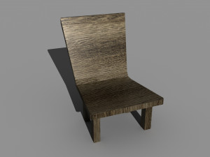 Wooden chair 3D Model