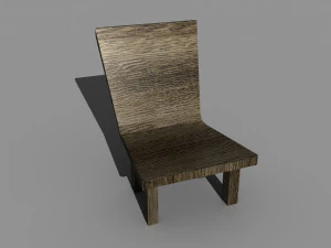 Wooden chair 3D Model