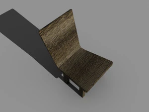 Wooden chair 3D Model