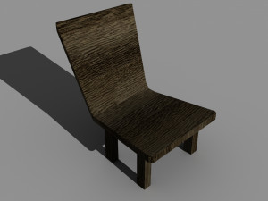 Wooden chair 3D Model