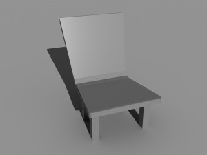 Wooden chair 3D Model