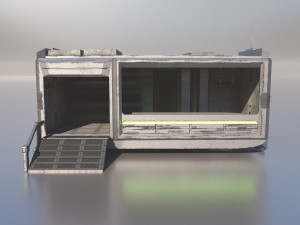 Sci-Fi Modular Building 3D Model