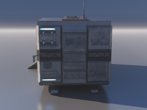Sci-Fi Modular Building 3D Model