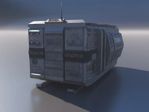 Sci-Fi Modular Building 3D Model