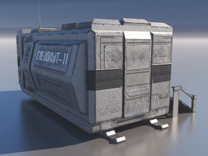 Sci-Fi Modular Building 3D Model