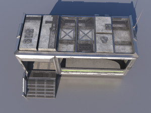 Sci-Fi Modular Building 3D Model