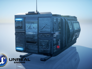 Sci-Fi Modular Building 3D Model