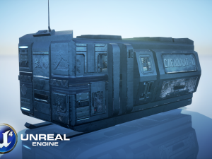 Sci-Fi Modular Building 3D Model