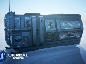 Sci-Fi Modular Building 3D Model