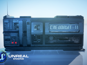 Sci-Fi Modular Building 3D Model