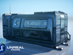 Sci-Fi Modular Building 3D Model