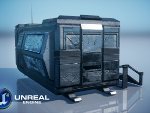 Sci-Fi Modular Building 3D Model