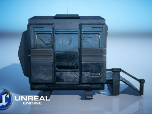 Sci-Fi Modular Building 3D Model