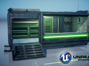 Sci-Fi Modular Building 3D Model