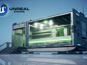 Sci-Fi Modular Building 3D Model