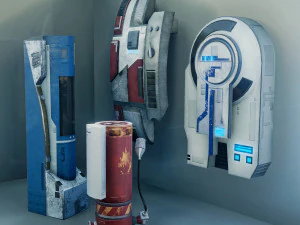 Sci-Fi Assets 3D Model