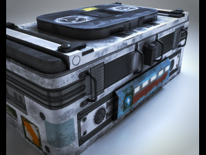 Sci-Fi Container 3D मॉडल