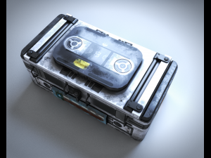 Sci-Fi Container 3D मॉडल