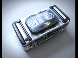 Sci-Fi Container 3D मॉडल