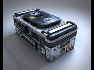 Sci-Fi Container 3D मॉडल