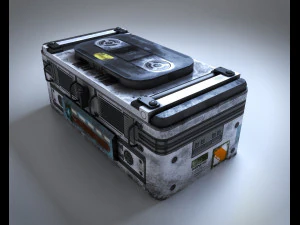 Sci-Fi Container 3D Model