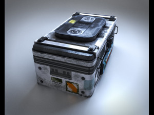 Sci-Fi Container 3D मॉडल