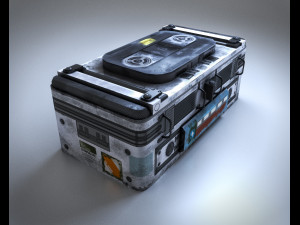 Sci-Fi Container 3D मॉडल