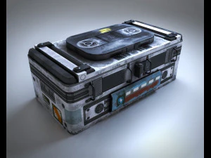 Sci-Fi Container 3D Model