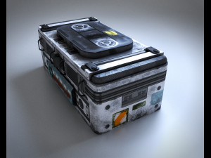 Sci-Fi Container 3D मॉडल
