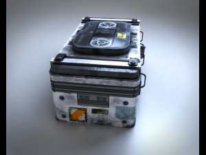 Sci-Fi Container 3D मॉडल