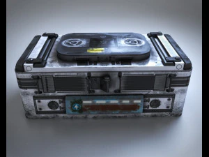 Sci-Fi Container 3D Model
