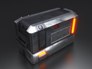 Sci-Fi Container Modelo 3D