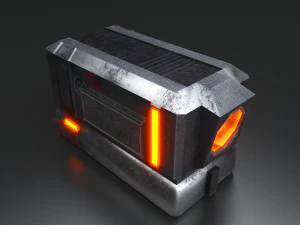 Sci-Fi Container 3D Model