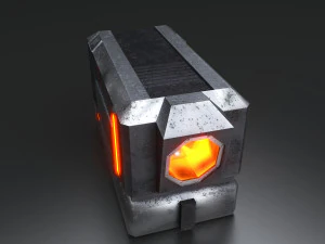 Sci-Fi Container 3D Model