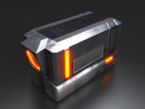 Sci-Fi Container Modelo 3D