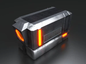 Sci-Fi Container 3D Model