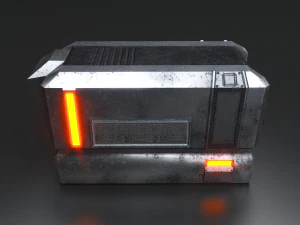 Sci-Fi Container 3D Model