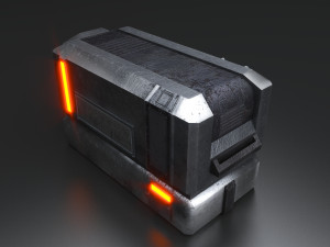 Sci-Fi Container Modelo 3D