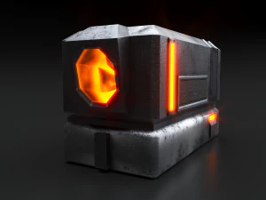 Sci-Fi Container 3D Model