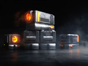 Sci-Fi Container 3D Model