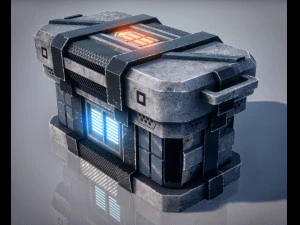 Sci-Fi Container 3D Model