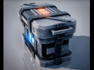 Sci-Fi Container 3D-Modell