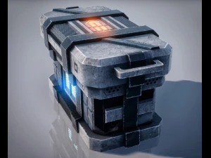 Sci-Fi Container 3D Model