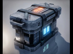 Sci-Fi Container 3D Model